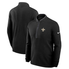 New Orleans Saints Lightweight Victory Dri-FIT Half-Zip Pullover Black | Nike for Sale