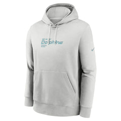 Miami Dolphins Edge Pack French Terry Club Pullover Hoodie Gray | Nike for Sale