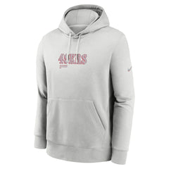 San Francisco 49ers Edge Pack French Terry Club Pullover Hoodie Gray | Nike for Sale