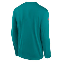 Miami Dolphins Legend Small Logo Dri-FIT Long Sleeve T-Shirt Aqua | Nike for Sale