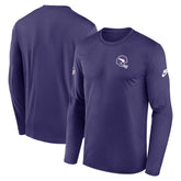 Minnesota Vikings Legend Small Logo Dri-FIT Long Sleeve T-Shirt Purple | Nike for Sale