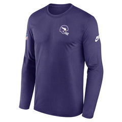 Minnesota Vikings Legend Small Logo Dri-FIT Long Sleeve T-Shirt Purple | Nike for Sale