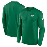 Philadelphia Eagles Legend Small Logo Dri-FIT Long Sleeve T-Shirt Kelly Green | Nike for Sale