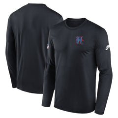 Houston Texans Legend Small Logo Dri-FIT Long Sleeve T-Shirt Navy | Nike for Sale