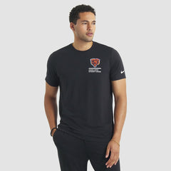 Chicago Bears 2025 NFL Crucial Catch Tri-Blend Dri-FIT T-Shirt Black | Nike for Sale