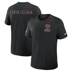 Chicago Bears 2025 NFL Crucial Catch Tri-Blend Dri-FIT T-Shirt Black | Nike for Sale