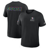 San Francisco 49ers 2025 NFL Crucial Catch Tri-Blend Dri-FIT T-Shirt Black | Nike for Sale