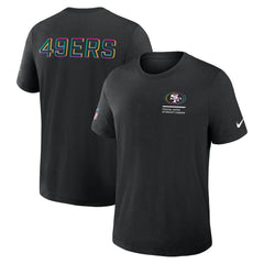 San Francisco 49ers 2025 NFL Crucial Catch Tri-Blend Dri-FIT T-Shirt Black | Nike for Sale