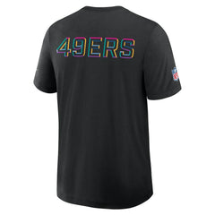 San Francisco 49ers 2025 NFL Crucial Catch Tri-Blend Dri-FIT T-Shirt Black | Nike for Sale