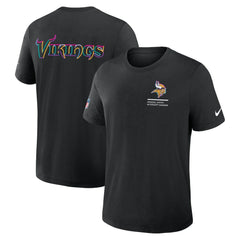 Minnesota Vikings 2025 NFL Crucial Catch Tri-Blend Dri-FIT T-Shirt Black | Nike for Sale