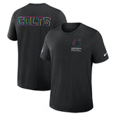 Indianapolis Colts 2025 NFL Crucial Catch Tri-Blend Dri-FIT T-Shirt Black | Nike for Sale