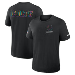 Indianapolis Colts 2025 NFL Crucial Catch Tri-Blend Dri-FIT T-Shirt Black | Nike for Sale