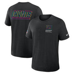 New York Giants 2025 NFL Crucial Catch Tri-Blend Dri-FIT T-Shirt Black | Nike for Sale