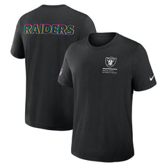 Las Vegas Raiders 2025 NFL Crucial Catch Tri-Blend Dri-FIT T-Shirt Black | Nike for Sale
