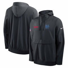 Houston Texans Sideline Alt Pack Anorak Half-Zip Hoodie Jacket Navy | Nike for Sale