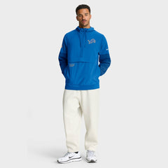 Detroit Lions Sideline Anorak Half-Zip Hoodie Jacket Blue | Nike for Sale