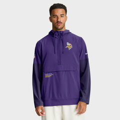 Minnesota Vikings Sideline Anorak Half-Zip Hoodie Jacket Purple | Nike for Sale