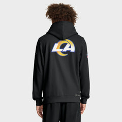 Los Angeles Rams Sideline Standard Issue Utility Player Dri-FIT Full-Zip Hoodie Black | Nike for Sale