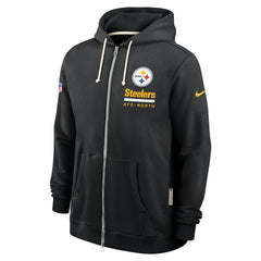 Pittsburgh Steelers Sideline Standard Issue Utility Player Dri-FIT Full-Zip Hoodie Black | Nike for Sale