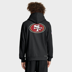 San Francisco 49ers Sideline Standard Issue Utility Player Dri-FIT Full-Zip Hoodie Black | Nike for Sale