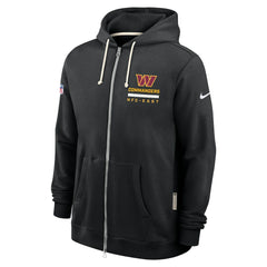 Washington Commanders Sideline Standard Issue Utility Player Dri-FIT Full-Zip Hoodie Black | Nike for Sale