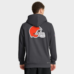 Cleveland Browns Sideline Standard Issue Utility Player Dri-FIT Full-Zip Hoodie Anthracite | Nike for Sale