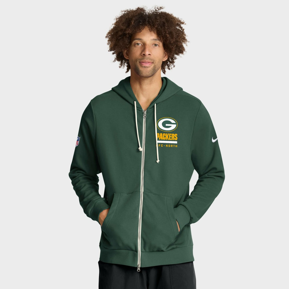 Green Bay Packers Sideline Standard Issue Utility Player Dri-FIT Full-Zip Hoodie Green | Nike for Sale