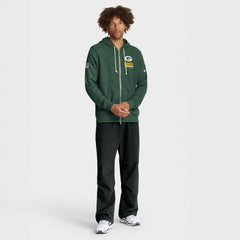 Green Bay Packers Sideline Standard Issue Utility Player Dri-FIT Full-Zip Hoodie Green | Nike for Sale