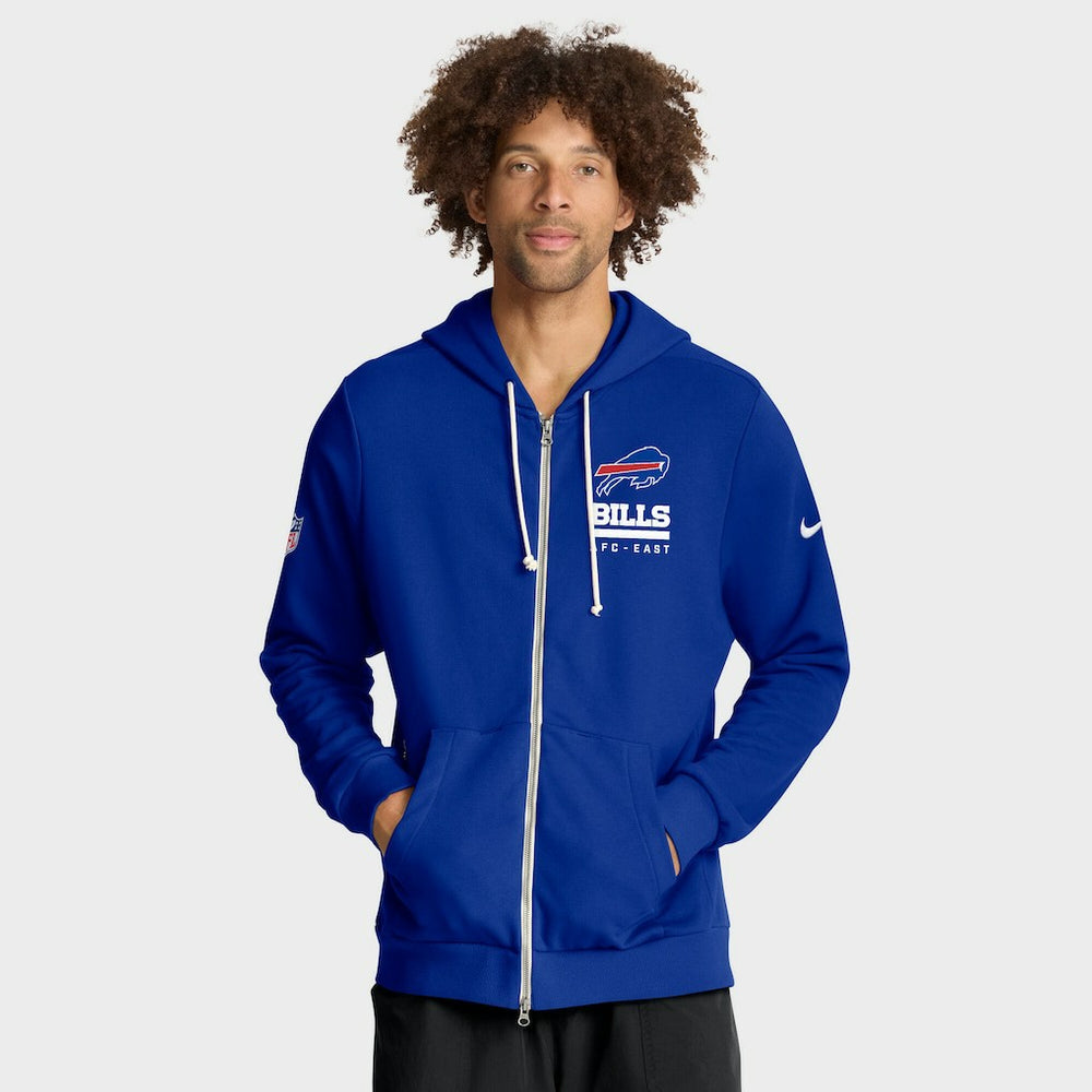 Buffalo Bills Sideline Standard Issue Utility Player Dri-FIT Full-Zip Hoodie Royal | Nike for Sale