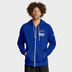 Buffalo Bills Sideline Standard Issue Utility Player Dri-FIT Full-Zip Hoodie Royal | Nike for Sale