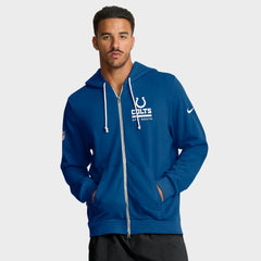 Indianapolis Colts Sideline Standard Issue Utility Player Dri-FIT Full-Zip Hoodie Royal | Nike for Sale