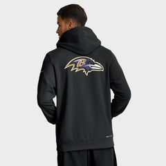 Baltimore Ravens Sideline Standard Issue Utility Player Dri-FIT Full-Zip Hoodie Black | Nike for Sale