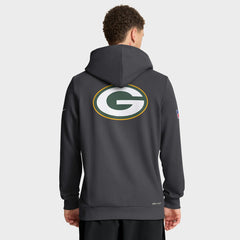 Green Bay Packers Sideline Standard Issue Utility Player Dri-FIT Full-Zip Hoodie Anthracite | Nike for Sale