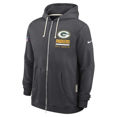 Green Bay Packers Sideline Standard Issue Utility Player Dri-FIT Full-Zip Hoodie Anthracite | Nike for Sale