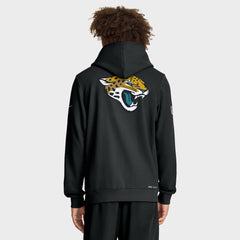 Jacksonville Jaguars Sideline Standard Issue Utility Player Dri-FIT Full-Zip Hoodie Black | Nike for Sale