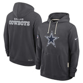 Dallas Cowboys Sideline Standard Issue Initial Home Dri-FIT Hoodie Anthracite | Nike for Sale