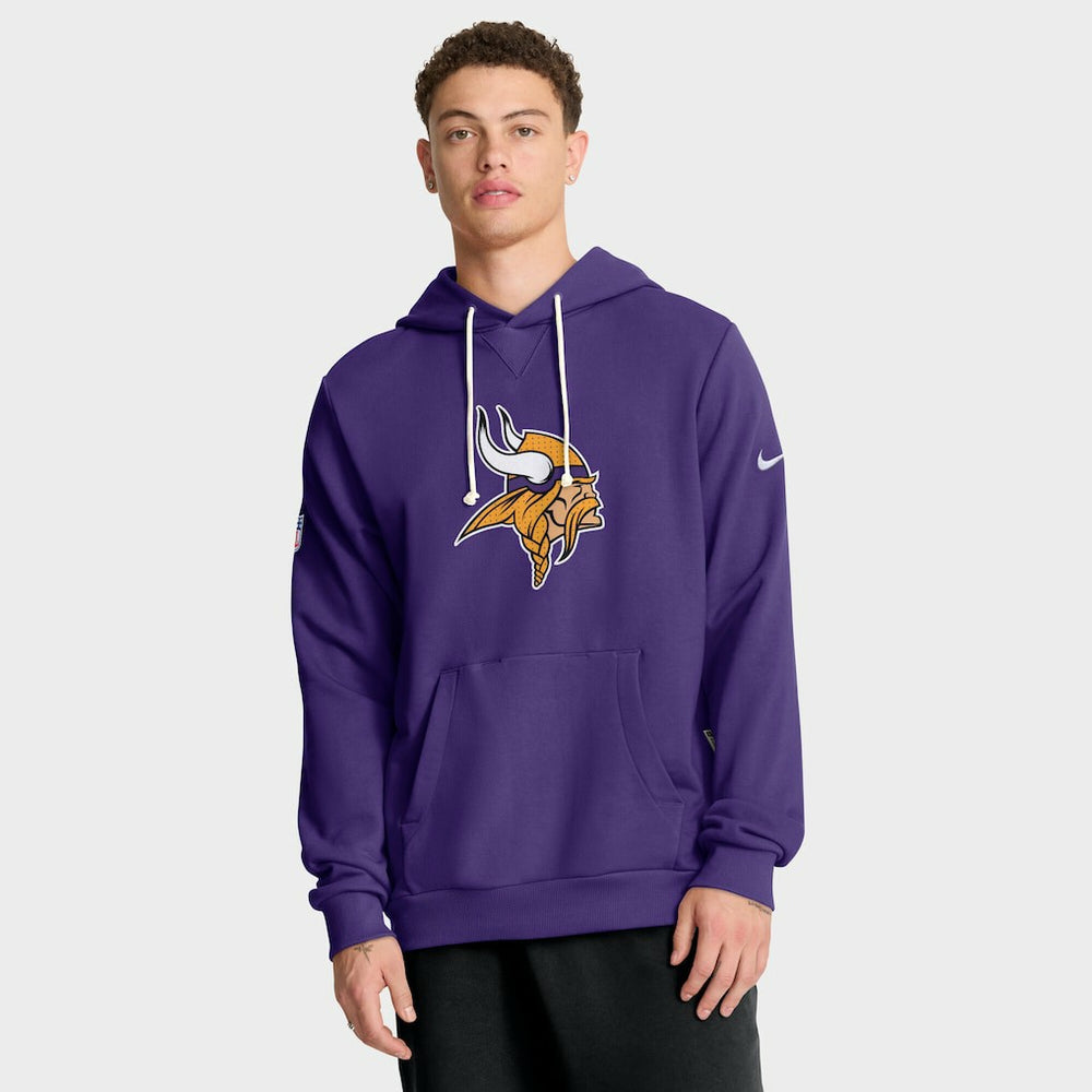 Minnesota Vikings Sideline Standard Issue Initial Home Dri-FIT Hoodie Purple | Nike for Sale