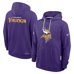 Minnesota Vikings Sideline Standard Issue Initial Home Dri-FIT Hoodie Purple | Nike for Sale