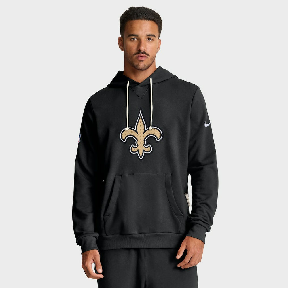 New Orleans Saints Sideline Standard Issue Initial Home Dri-FIT Hoodie Black | Nike for Sale