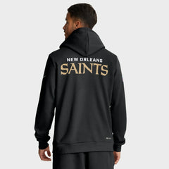 New Orleans Saints Sideline Standard Issue Initial Home Dri-FIT Hoodie Black | Nike for Sale