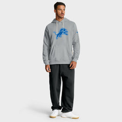 Detroit Lions Sideline Standard Issue Initial Home Dri-FIT Hoodie Gray | Nike for Sale