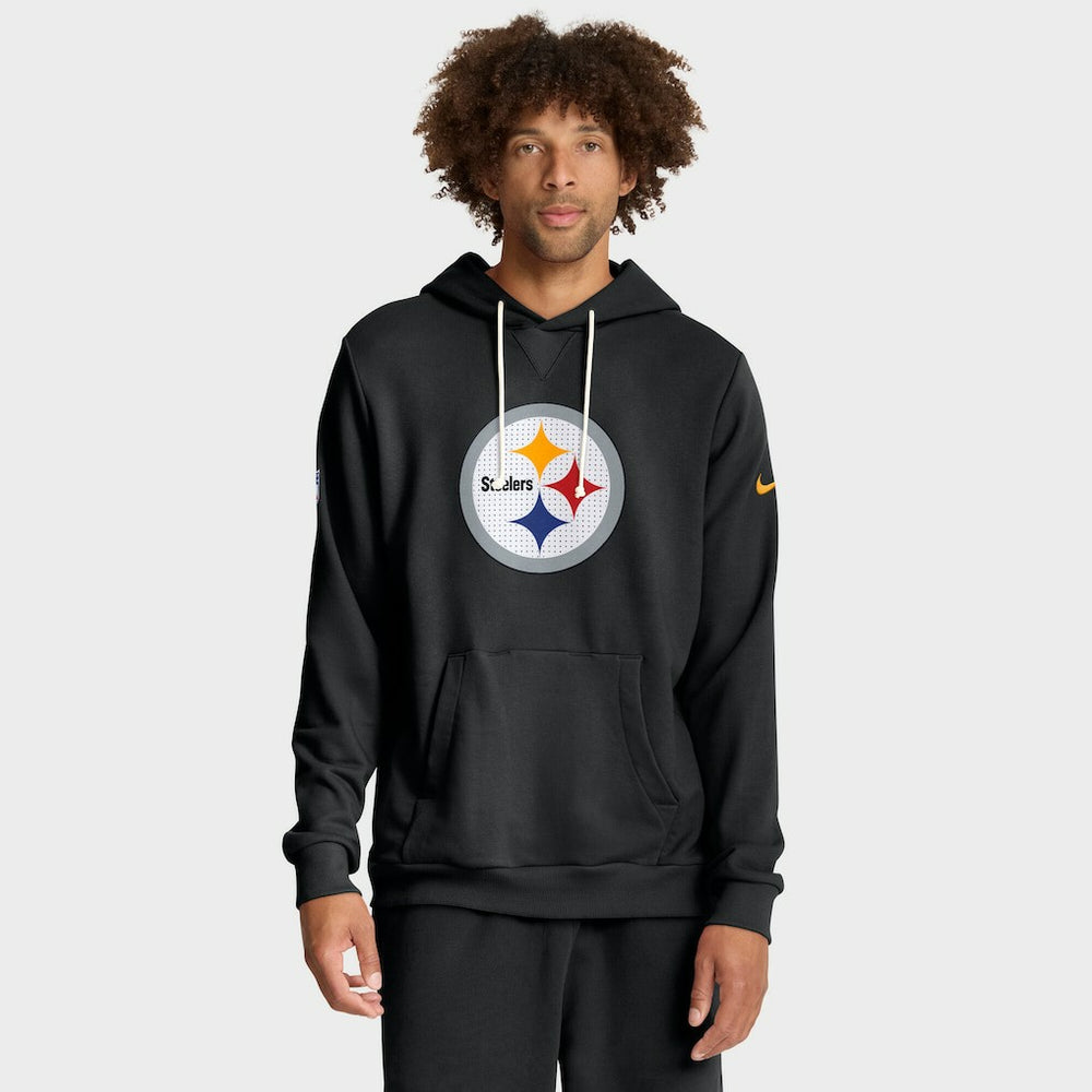 Pittsburgh Steelers Sideline Standard Issue Initial Home Dri-FIT Hoodie Black | Nike for Sale