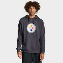 Pittsburgh Steelers Sideline Standard Issue Initial Home Dri-FIT Hoodie Anthracite | Nike for Sale