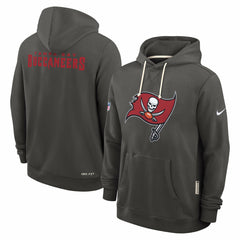 Tampa Bay Buccaneers Sideline Standard Issue Initial Home Dri-FIT Hoodie Pewter | Nike for Sale