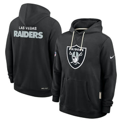 Las Vegas Raiders Sideline Standard Issue Initial Home Dri-FIT Hoodie Black | Nike for Sale