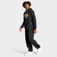 Jacksonville Jaguars Sideline Standard Issue Initial Home Dri-FIT Hoodie Black | Nike for Sale