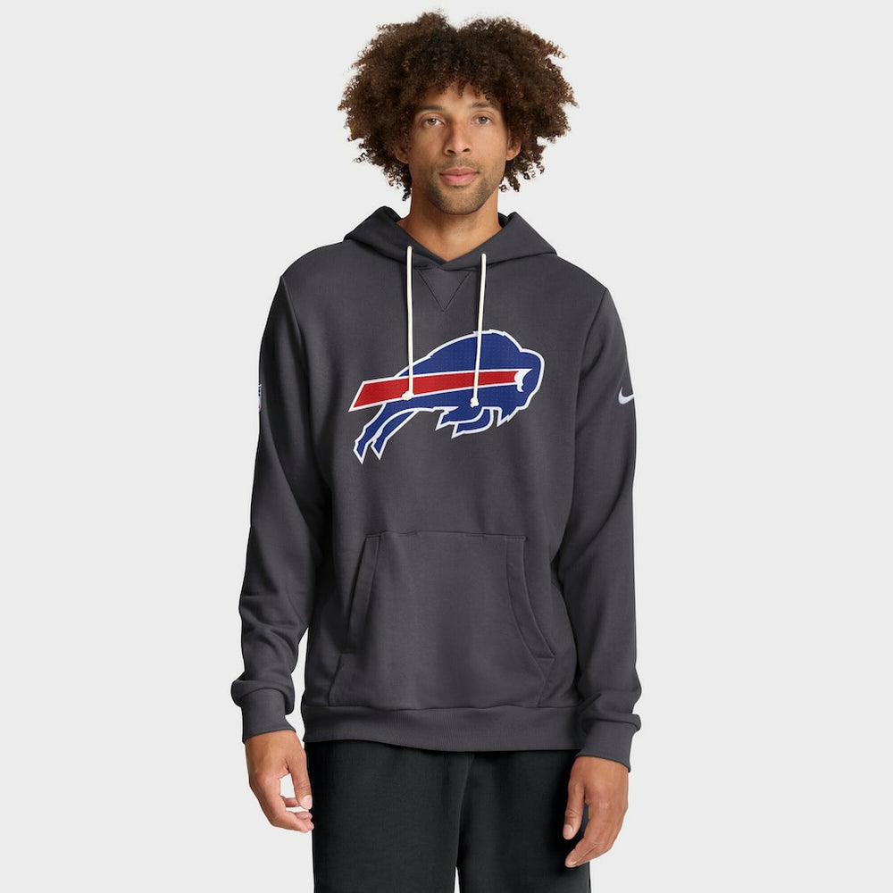 Buffalo Bills Sideline Standard Issue Initial Home Dri-FIT Hoodie Anthracite | Nike for Sale