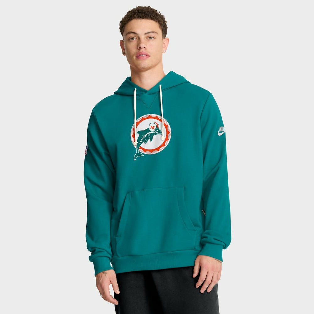 Miami Dolphins Sideline Standard Issue Alt 2 Dri-FIT Hoodie Aqua | Nike for Sale