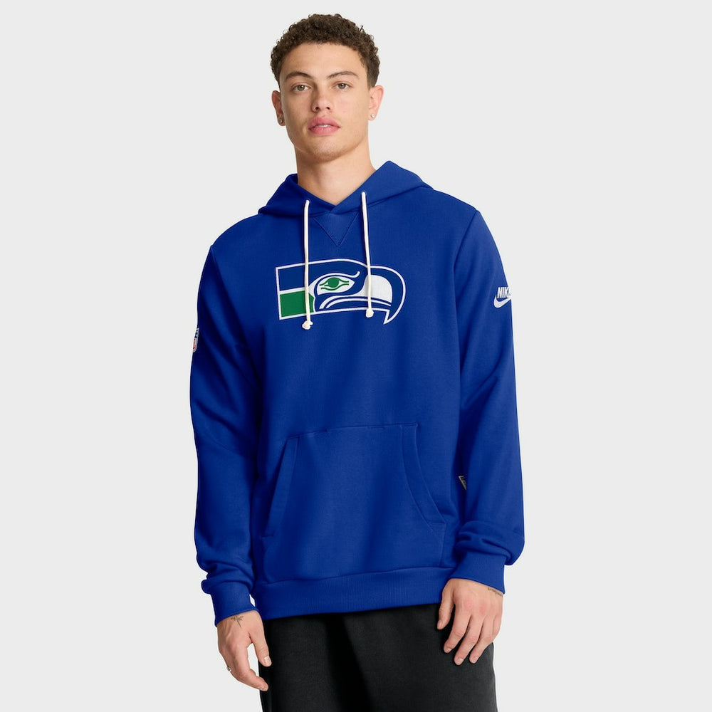 Seattle Seahawks Sideline Standard Issue Alt 2 Dri-FIT Hoodie Royal | Nike for Sale