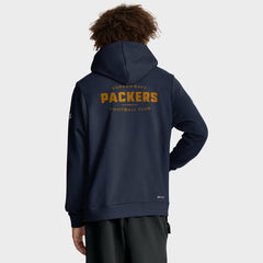 Green Bay Packers The 1923 Classic Sideline Dri-FIT Pullover Hoodie Navy | Nike for Sale